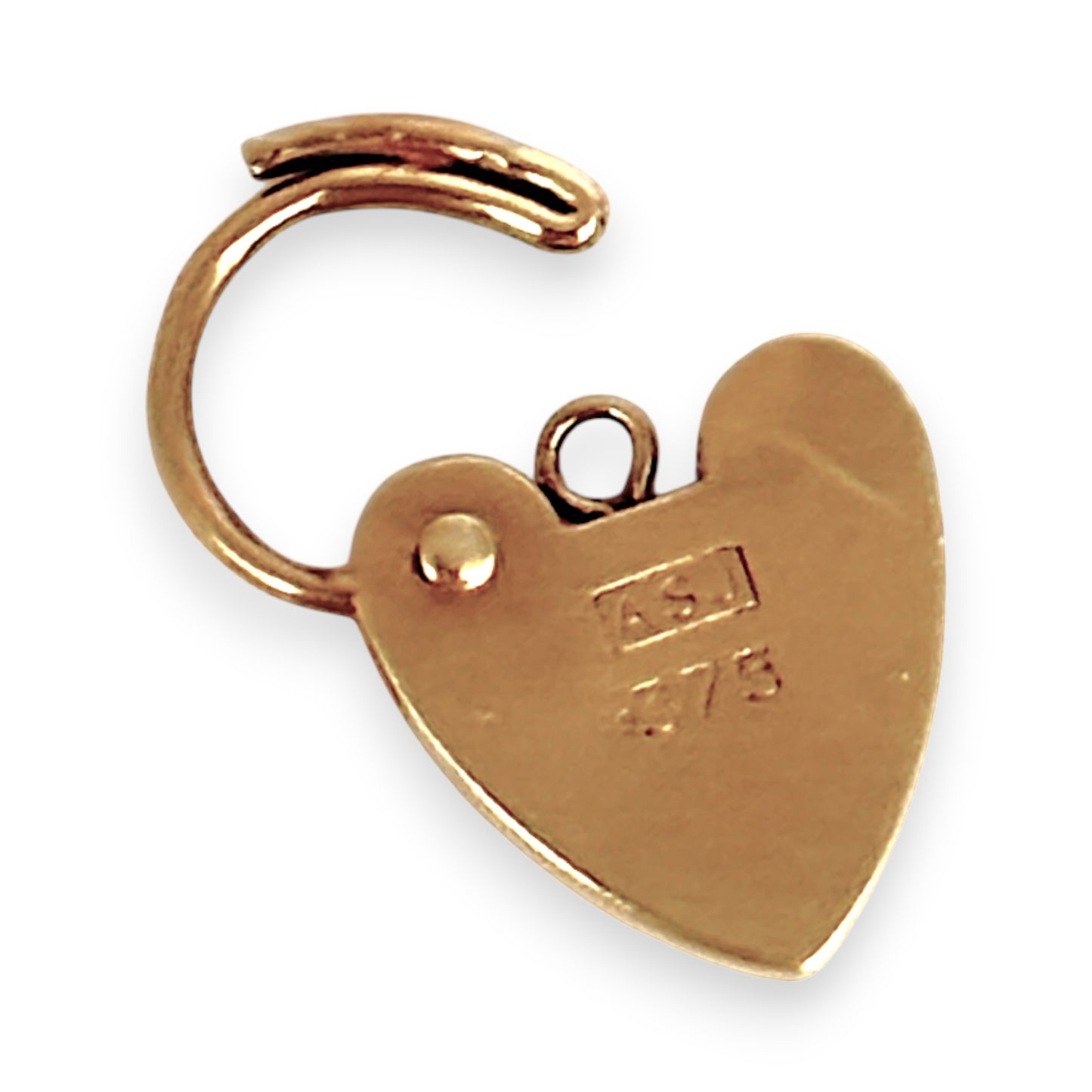 GOLD DEAL | 9ct (9K) Gold Engraved Padlock Pendant