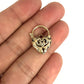 GOLD DEAL | 9ct (9K) Gold Padlock Pendant with Moissanite Accents