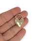 GOLD DEAL | 9ct (9K) Gold Locked in Love Heart Padlock Pendant