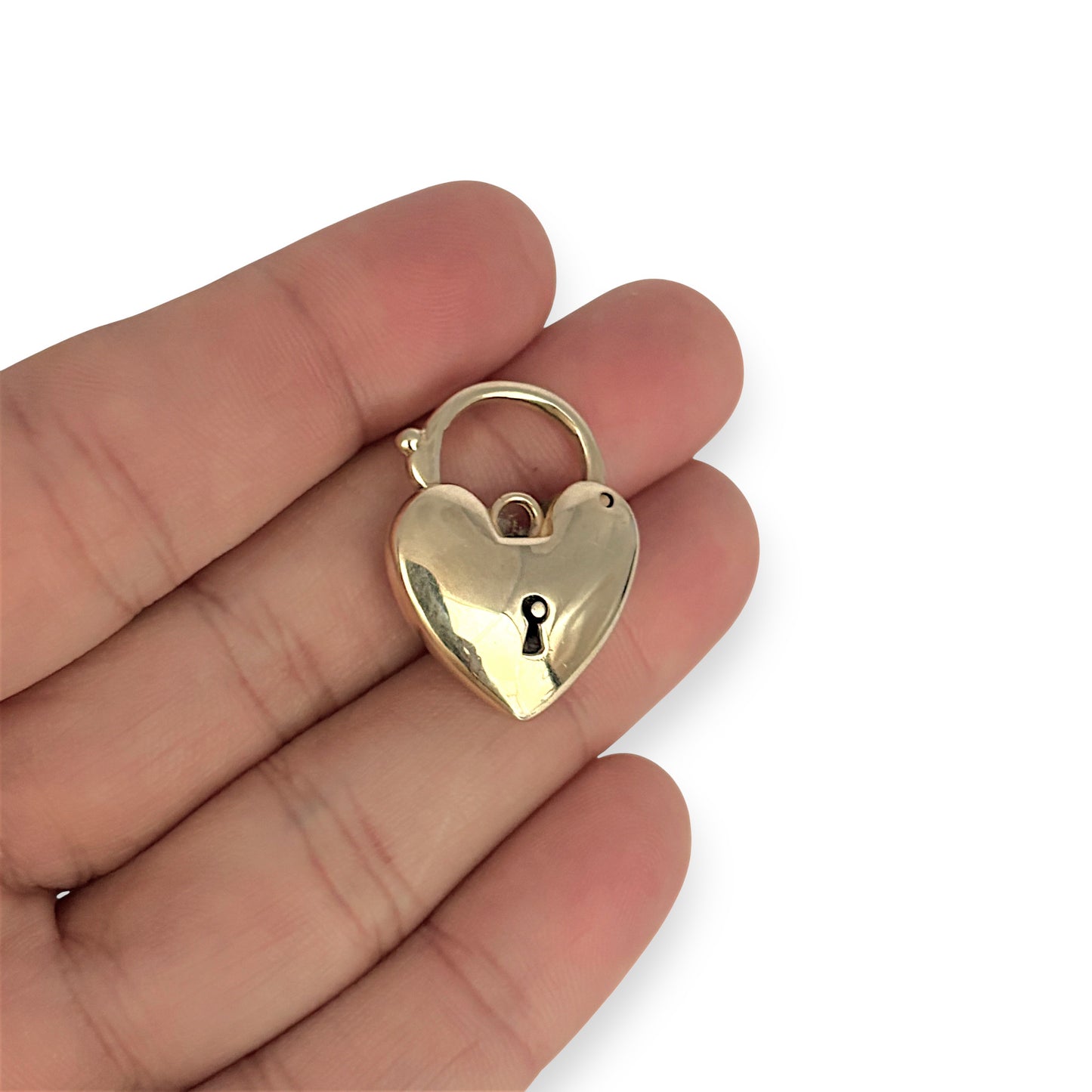 GOLD DEAL | 9ct (9K) Gold Locked in Love Heart Padlock Pendant
