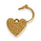 GOLD DEAL | 9ct (9K) Gold Regal Scroll Heart Padlock Pendant with Ornate Engraving