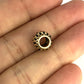 GOLD DEAL | 9ct (9K) Gold Lattice Elegance Charm with Black Contrast