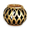 GOLD DEAL | 9ct (9K) Gold Lattice Elegance Charm with Black Contrast