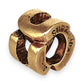 GOLD DEAL | 9ct (9K) Gold Bead Pendant - Letter "U"