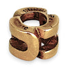 GOLD DEAL | 9ct (9K) Gold Bead Pendant - Letter "U"