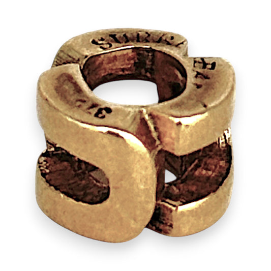 GOLD DEAL | 9ct (9K) Gold Bead Pendant - Letter "U"
