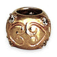GOLD DEAL | 9ct (9K) Gold Bead Charm - Regal Swirl Gem