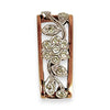 GOLD DEAL | 9ct (9K) Y/W Gold Vintage Floral Filigree Pendant with Diamonds