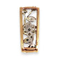 GOLD DEAL | 9ct (9K) Y/W Gold Vintage Floral Filigree Pendant with Diamonds