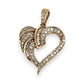 GOLD DEAL | 9ct (9K) Gold Diamond Heart Luxe Pendant