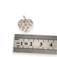 GOLD DEAL | 9ct (9K) Gold Eternal Grace Openwork Heart Pendant with Diamonds