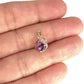 GOLD DEAL | 9ct (9K) Gold Cushion Cut Amethyst Embrace Diamond Pendant