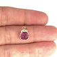 GOLD DEAL | 9ct (9K) Gold Oval Amethyst & Radiant Sparkle Diamond Accent Pendant