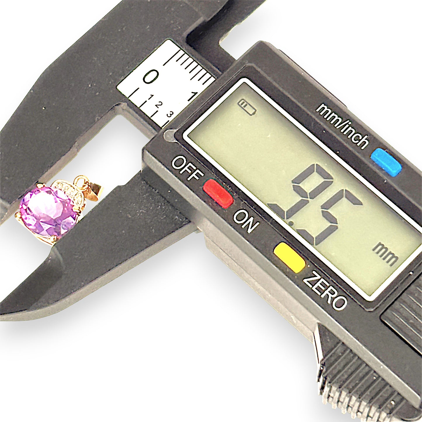 GOLD DEAL | 9ct (9K) Gold Oval Amethyst & Radiant Sparkle Diamond Accent Pendant