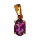 GOLD DEAL | 9ct (9K) Gold Violet Sparkle Oval Amethyst Pendant