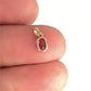 GOLD DEAL | 9ct (9K) Gold Violet Sparkle Oval Amethyst Pendant