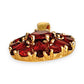 GOLD DEAL | 9ct (9K) Gold Floral Radiant Red Garnet Cluster Pendant