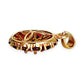 GOLD DEAL | 9ct (9K) Gold Floral Radiant Red Garnet Cluster Pendant