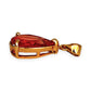 GOLD DEAL | 10ct (10K) Gold Teardrop Red Tourmaline Pendant