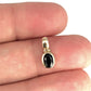 GOLD DEAL | 9ct (9K) Gold Deep Midnight Brilliance Black Oval Sapphire Pendant