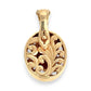 GOLD DEAL | 9ct (9K) Gold Vintage Filigree Ornate Red Garnet Lock Pendant