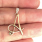 GOLD DEAL | 9ct (9K) Gold Letter A Pendant with Diamond Accent