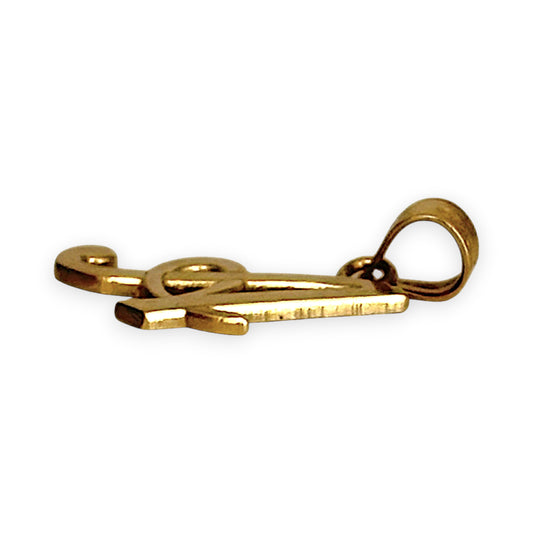 GOLD DEAL | 9ct (9K) Gold Letter A Pendant