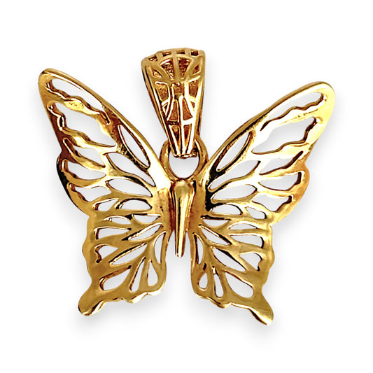GOLD DEAL | 9ct (9K) Gold Elegant Butterfly Pendant - Refurbished