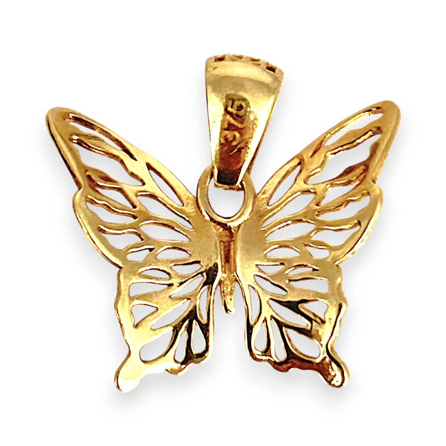 GOLD DEAL | 9ct (9K) Gold Elegant Butterfly Pendant - Refurbished