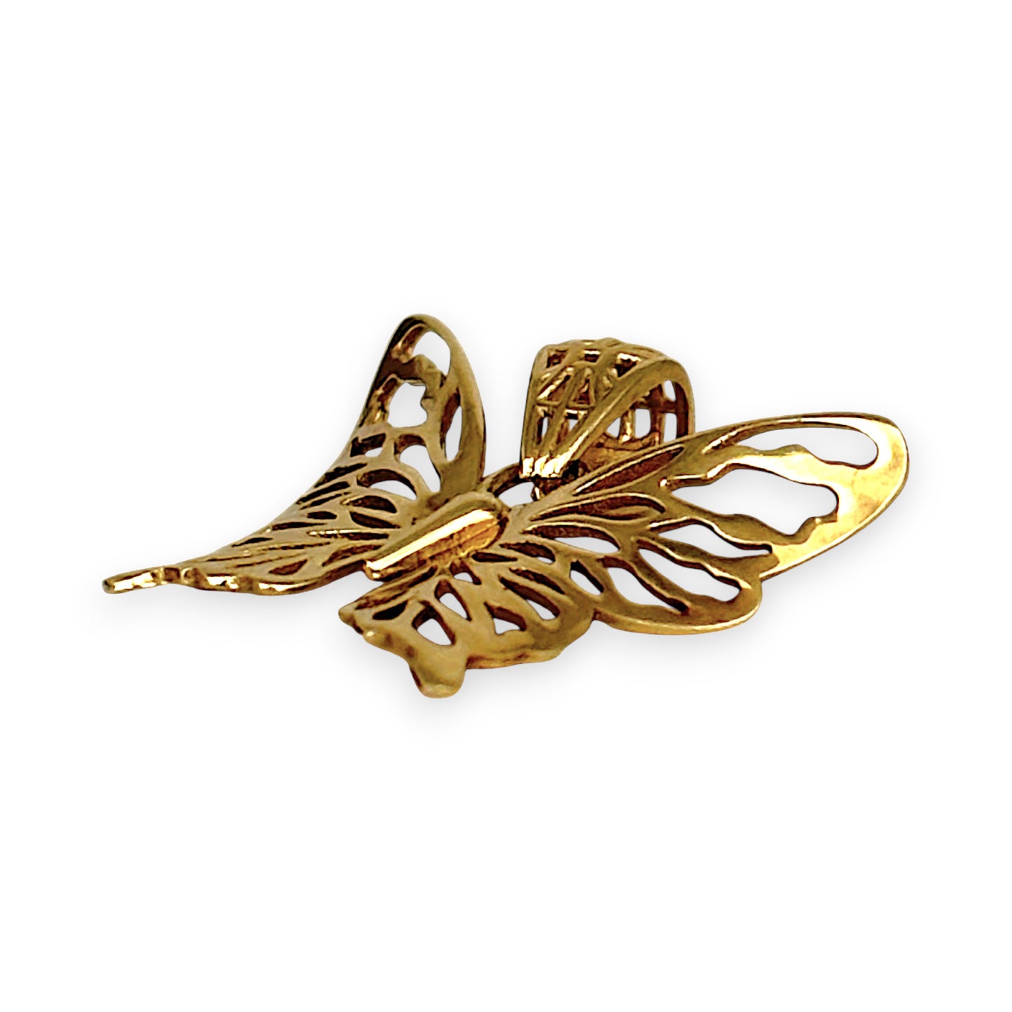 GOLD DEAL | 9ct (9K) Gold Elegant Butterfly Pendant - Refurbished