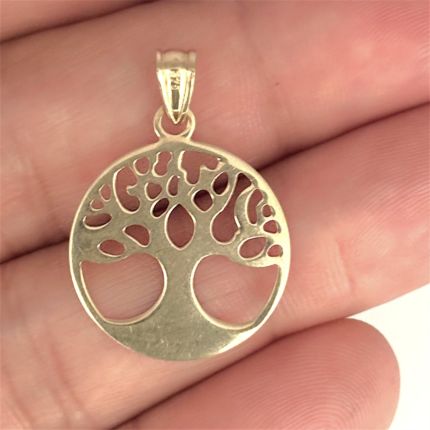 GOLD DEAL | 9ct (9K) Gold Tree of Life Pendant 20.1mm