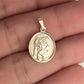 GOLD DEAL | 9ct (9K) Gold St. Christopher Oval Pendant 18.7mm