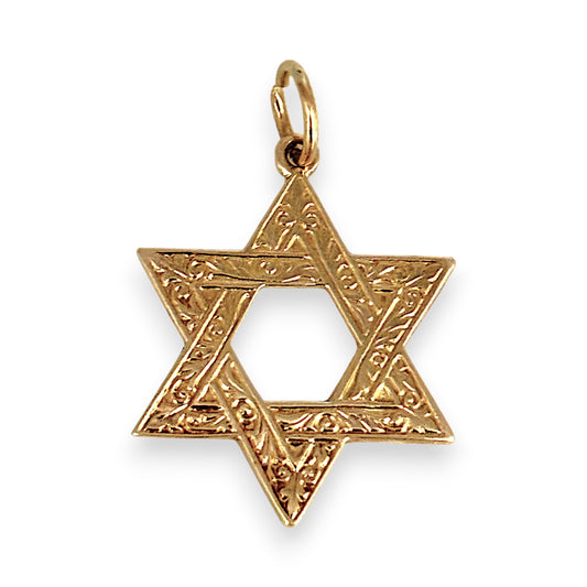 GOLD DEAL | 9ct (9K) Gold Star of David Pendant Pendant