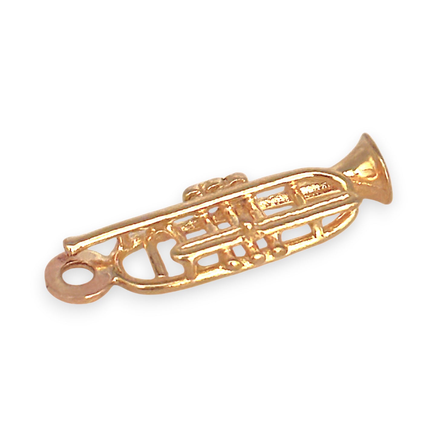 GOLD DEAL | 8ct (8K) Gold Golden Trumpet Pendant / Charm