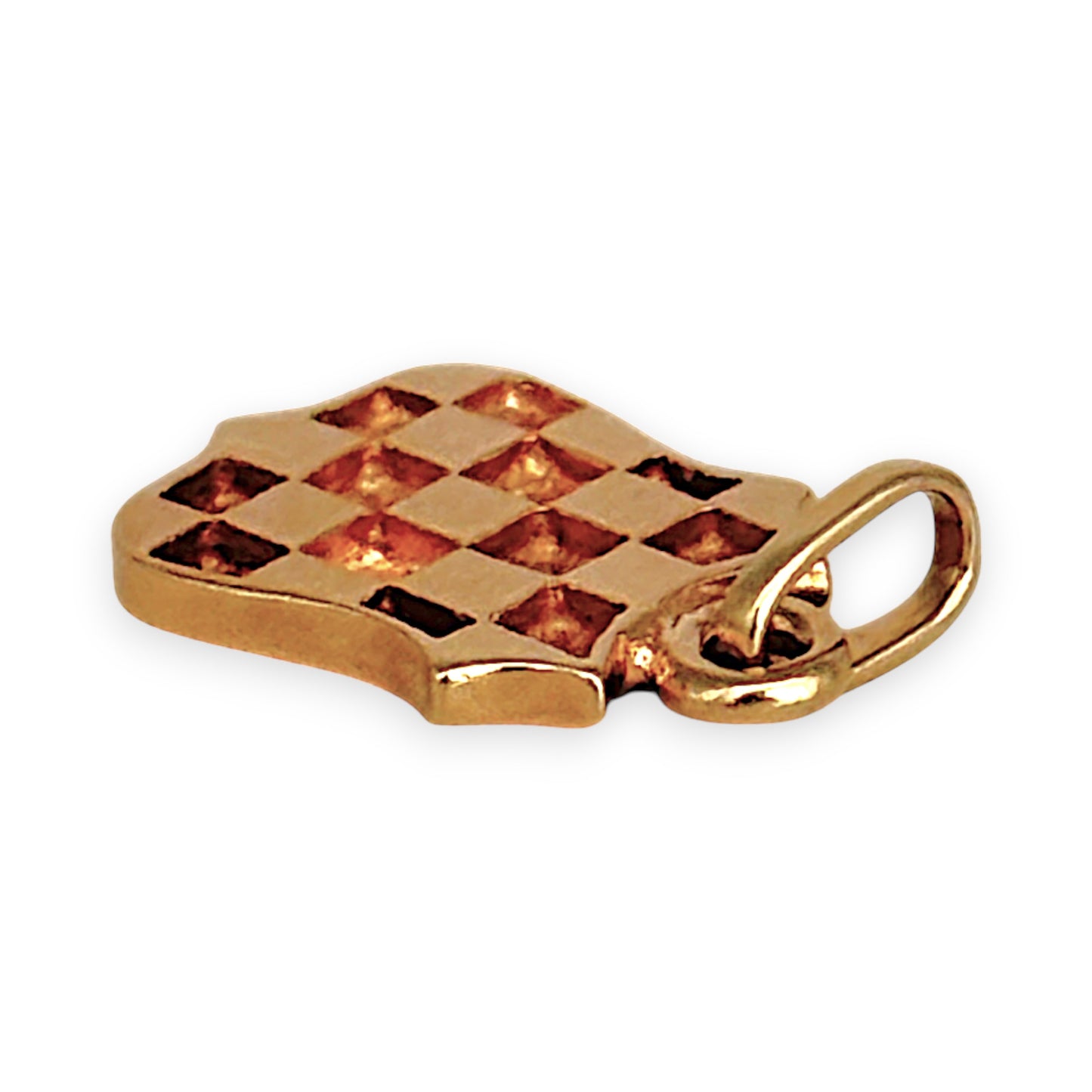 GOLD DEAL | 9ct (9K) Gold Golden Crest Shield Pendant / Charm
