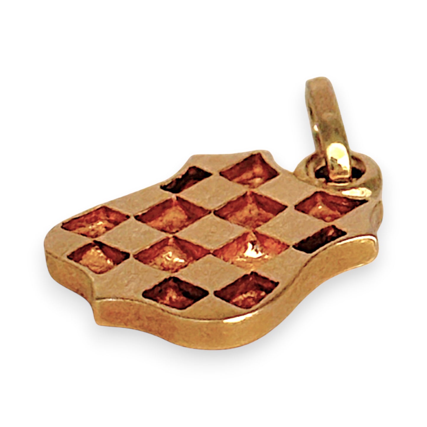 GOLD DEAL | 9ct (9K) Gold Golden Crest Shield Pendant / Charm
