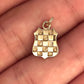GOLD DEAL | 9ct (9K) Gold Golden Crest Shield Pendant / Charm