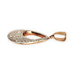 GOLD DEAL | 9ct (9K) Y/W Gold Dual Essence – Reversible Gold Teardrop Pendant