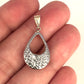 GOLD DEAL | 9ct (9K) Y/W Gold Dual Essence – Reversible Gold Teardrop Pendant