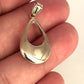 GOLD DEAL | 9ct (9K) Y/W Gold Dual Essence – Reversible Gold Teardrop Pendant
