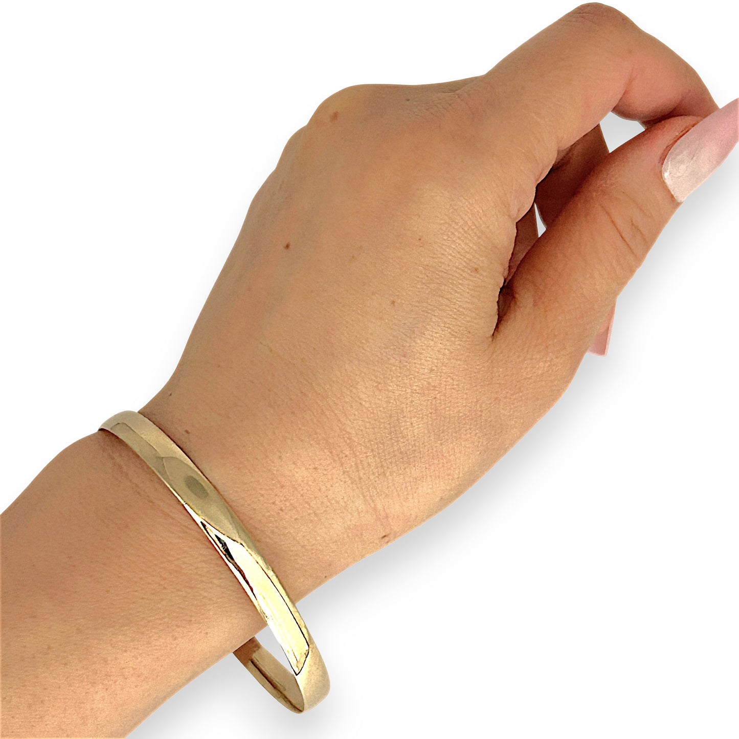 GOLD DEAL | 9ct (9K) Gold PROUNDS Radiant Bangle Valuation $3,600