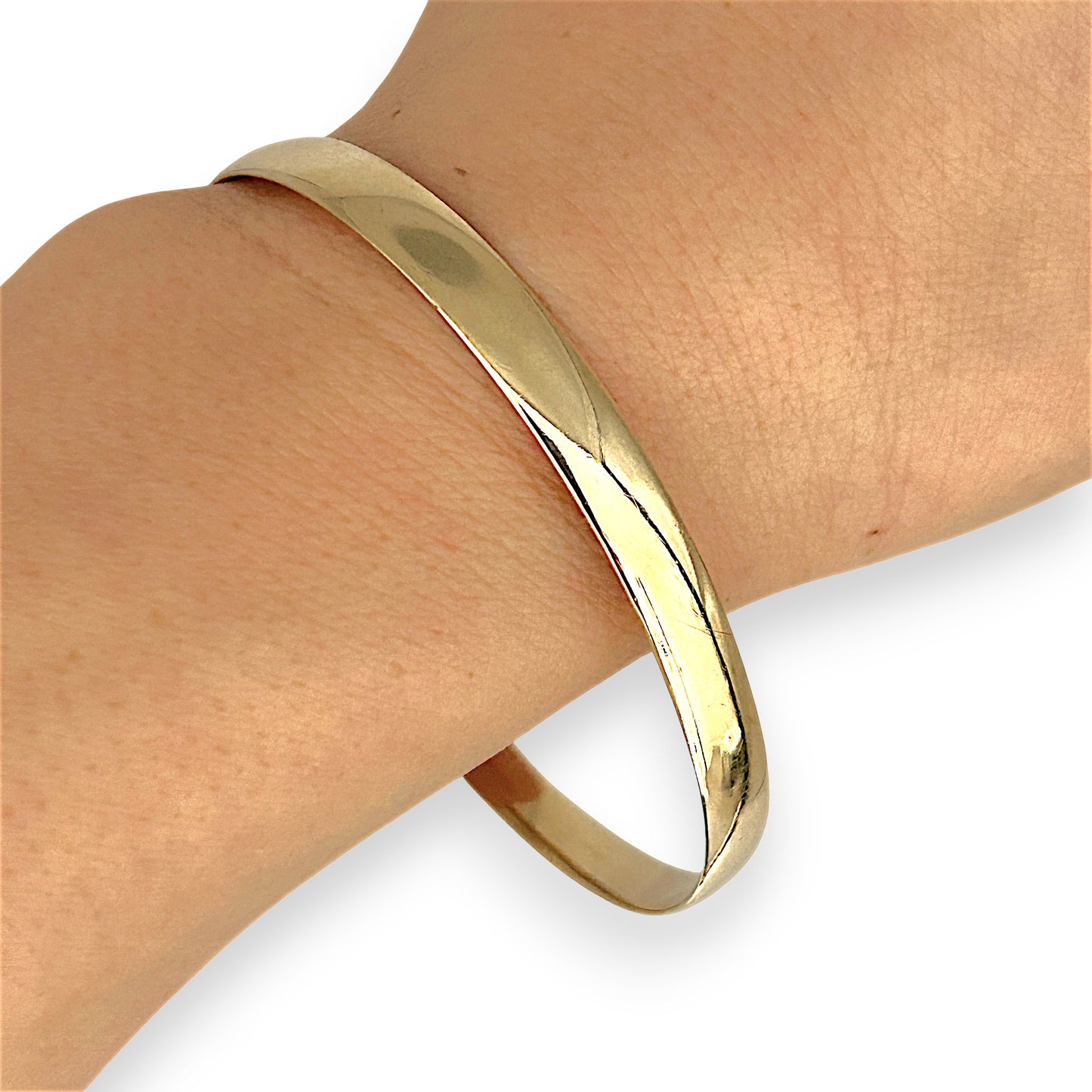 GOLD DEAL | 9ct (9K) Gold PROUNDS Radiant Bangle Valuation $3,600