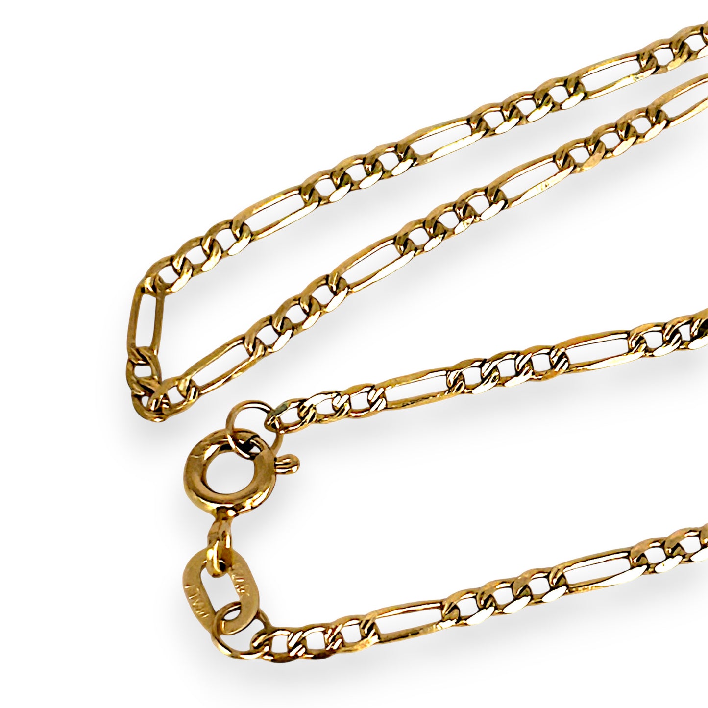 GOLD DEAL | 9ct (9K) Gold Refurbished Signature Figaro Chain 50cm