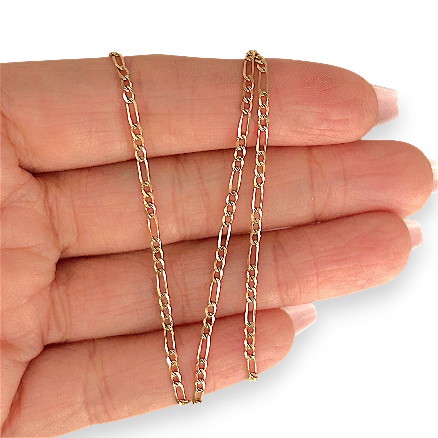 GOLD DEAL | 9ct (9K) Gold Refurbished Signature Figaro Chain 50cm