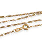 GOLD DEAL | 9ct (9K) Gold Refurbished Refined Grace Figaro Chain 40cm