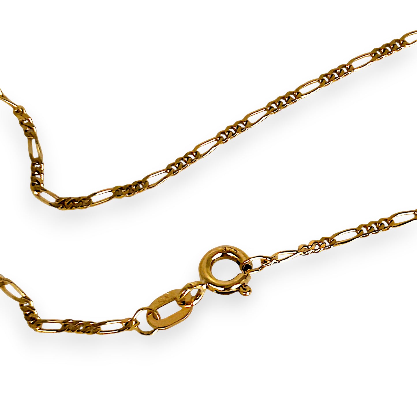 GOLD DEAL | 9ct (9K) Gold Refurbished Refined Grace Figaro Chain 40cm