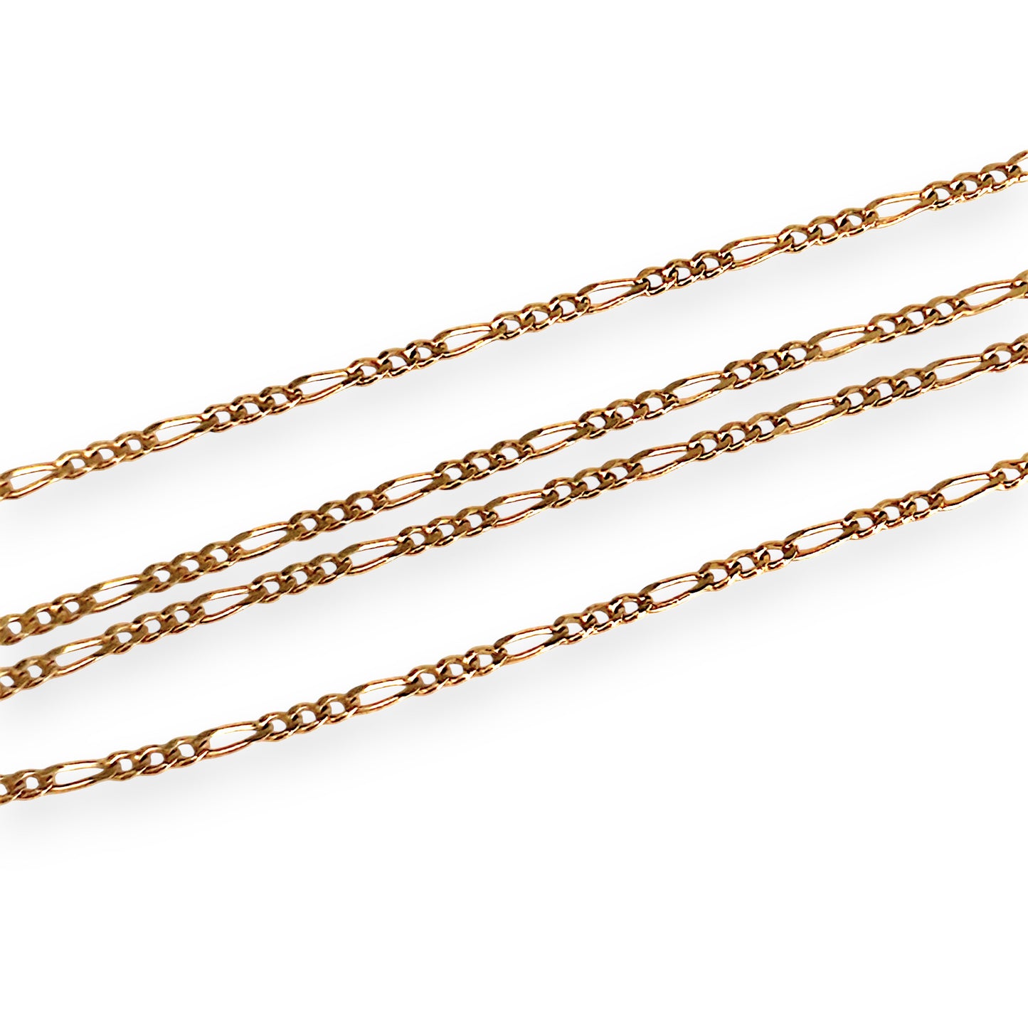 GOLD DEAL | 9ct (9K) Gold Refurbished Elegant Fine Figaro Chain 45cm