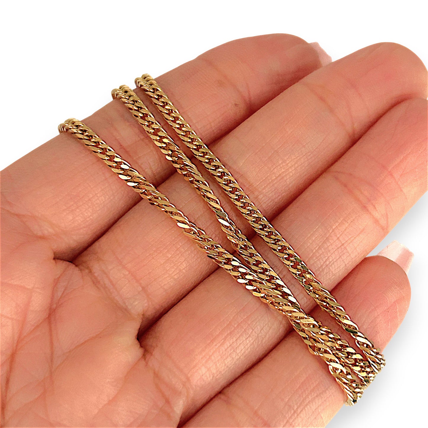 GOLD DEAL | 9ct (9K) Gold Soft Cuban Link Chain 45cm