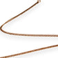 GOLD DEAL | 9ct (9K) Gold Contoured Moderate Curb Link Chain 52cm