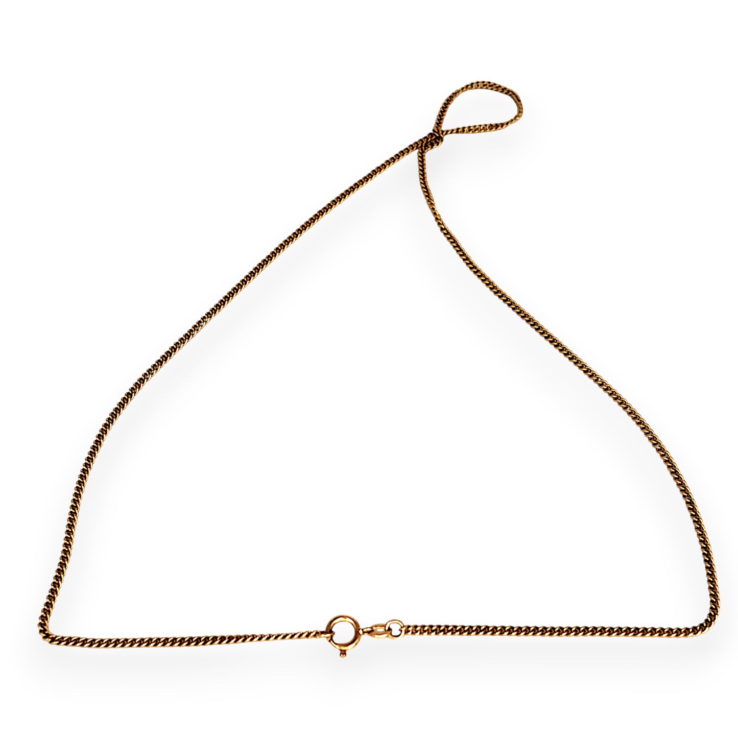 GOLD DEAL | 9ct (9K) Gold Contoured Moderate Curb Link Chain 52cm
